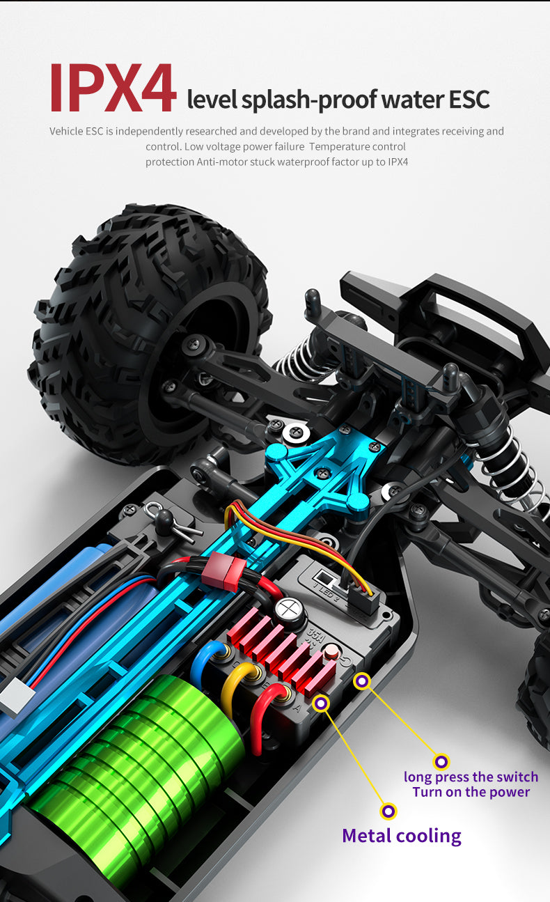 16102 Drive PRO 70 KM/H Brushless Motor Power RC Car