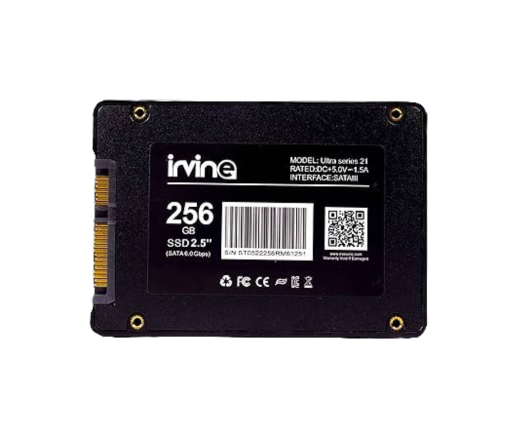 IRVINE 256GB Internal Solid State Drive Sata  SSD (2.5″ sata 6 gb/sec) – 5 Years Warranty