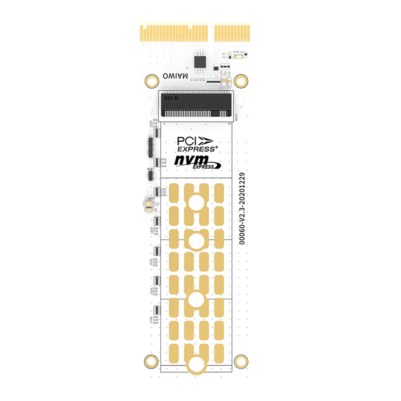 RGB design PCIex4 NVMe expansion card converter KT060A Maiwo