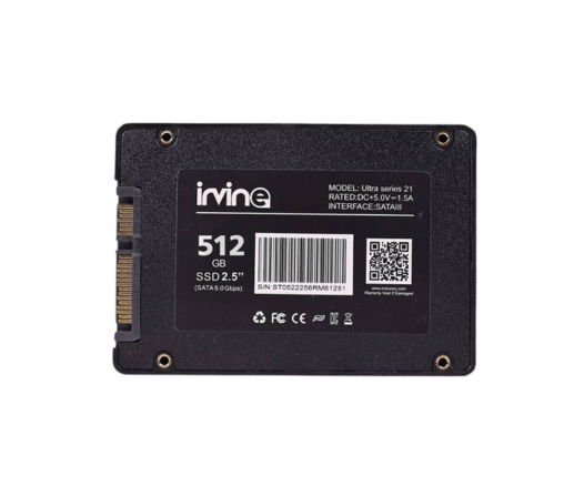 IRVINE 512GB Internal Solid State Drive Sata  SSD (2.5″ sata 6 gb/sec) – 5 Years Warranty