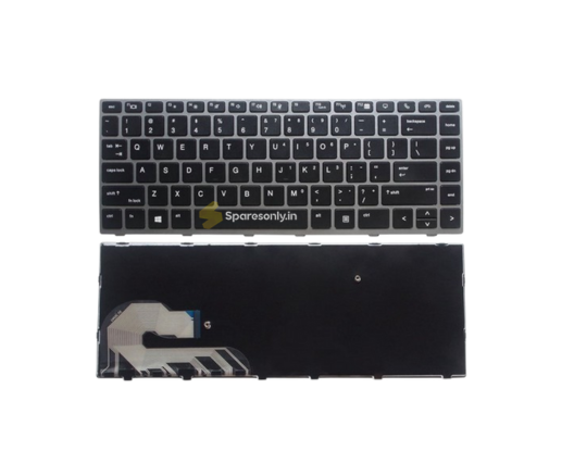 HP EliteBook 840 G5, 840 G6, 745 G5, 745 G6 Laptop Keyboard With Silver Frame