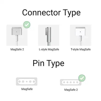 60W Magsafe 2  Adapter for MacBook Pro 13-inch 2012-2015-Replacement Adapter