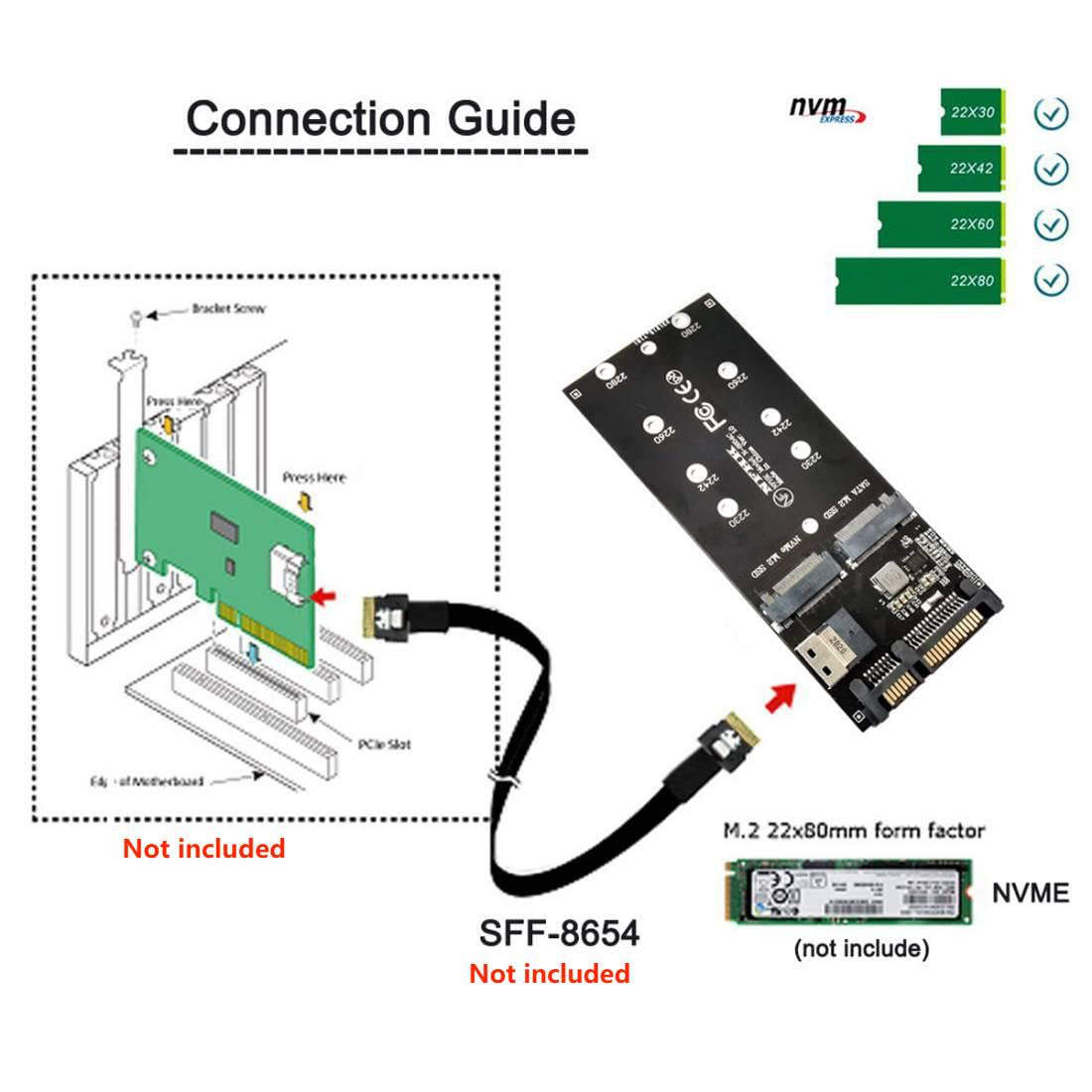 M.2 NGFF SSD AND NVMe M.2 SSD to SATA