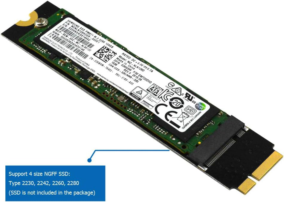 M.2 to Apple A1465 and A1466