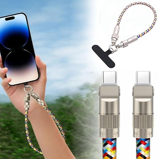 MACNISO Colourful Braided Data Cable 60W High Speed Mobile Phone Charging Cable with Thick Rope