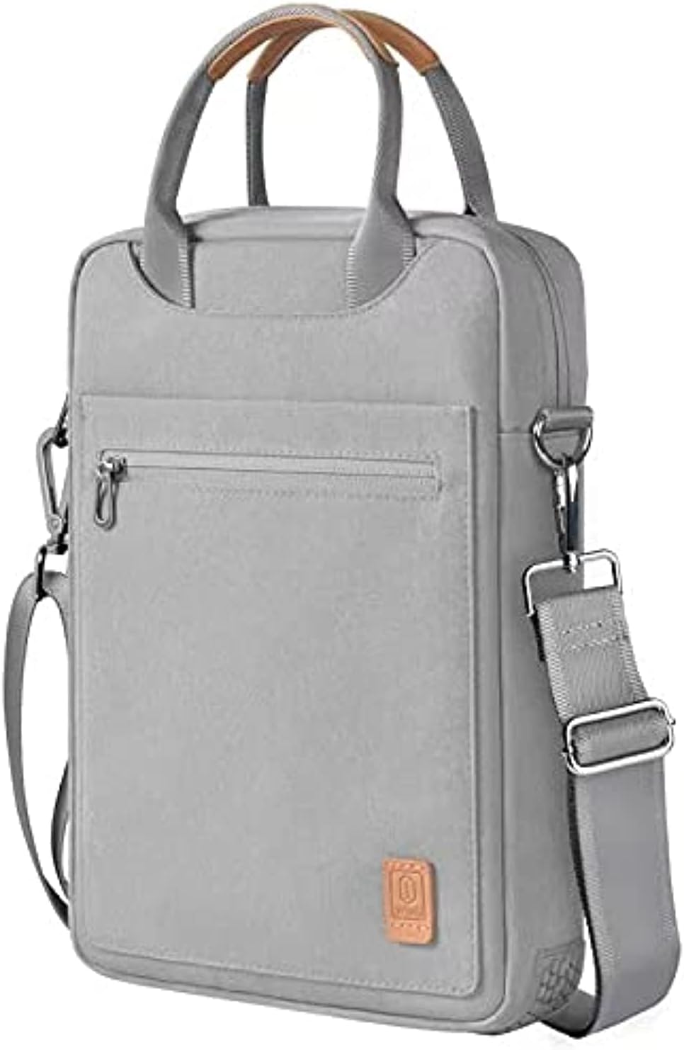 WIWU Pioneer Shoulder/Office/College Bag for MacBook,Tablet & iPad Bag 13.3 Inch, Multi Pockets, Multi use Bag, Adjustable Strap- Grey/Black Color