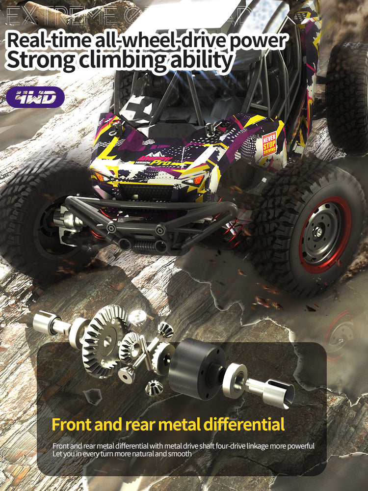 Adventurer Pro: 70 KM/H High-Speed Off-Road RC Car with Optional Extended Battery