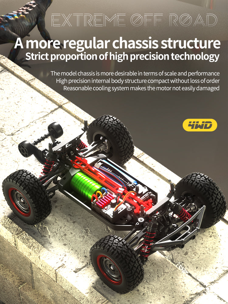 Adventurer Pro: 70 KM/H High-Speed Off-Road RC Car with Optional Extended Battery