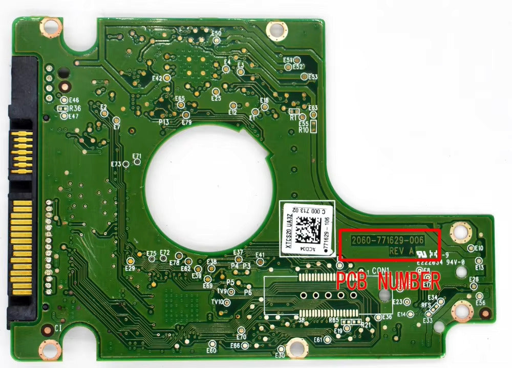 PCB Circuit Board 2060-771629-006 REV A FOR WD Western Digital 2.5