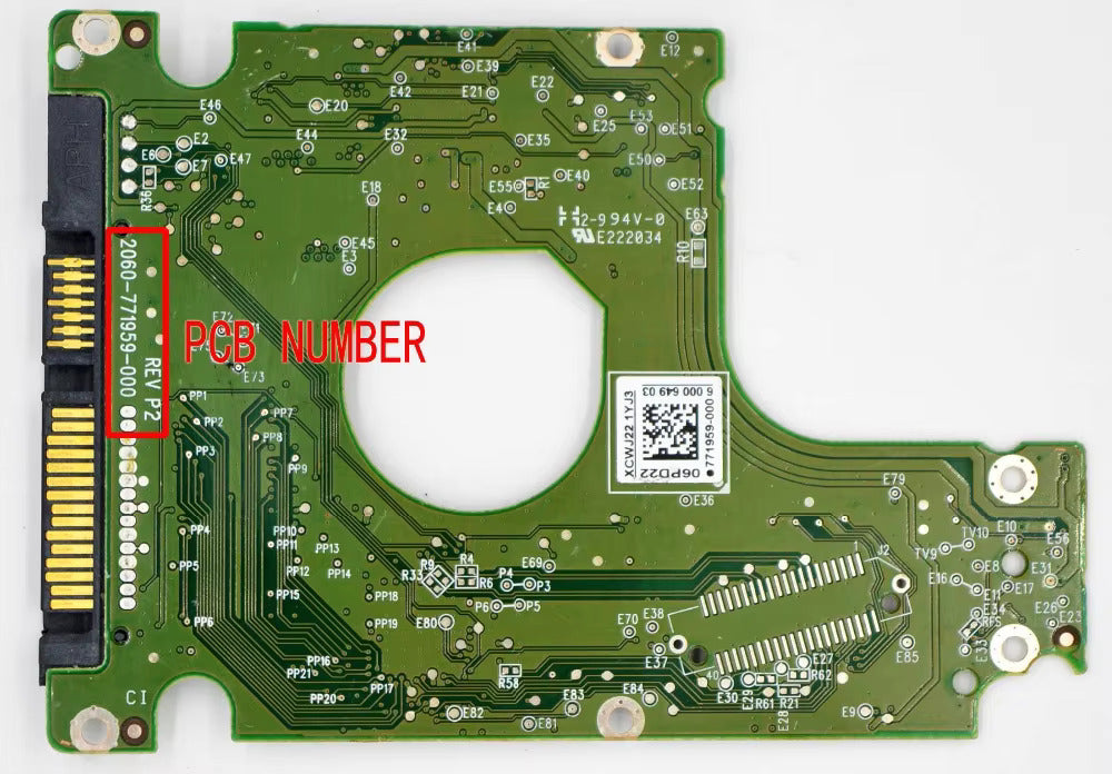 PCB Circuit Board 2060-771959-000 REV P2 FOR WD Western Digital 2.5