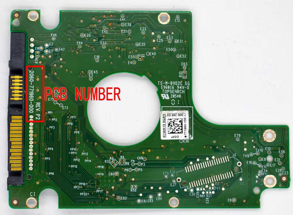 PCB Circuit Board 2060-771960-000 REV P2 FOR WD Western Digital 2.5