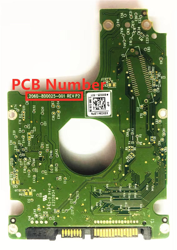 PCB Circuit Board 2060-800025-001 REV P2 FOR WD Western Digital 2.5