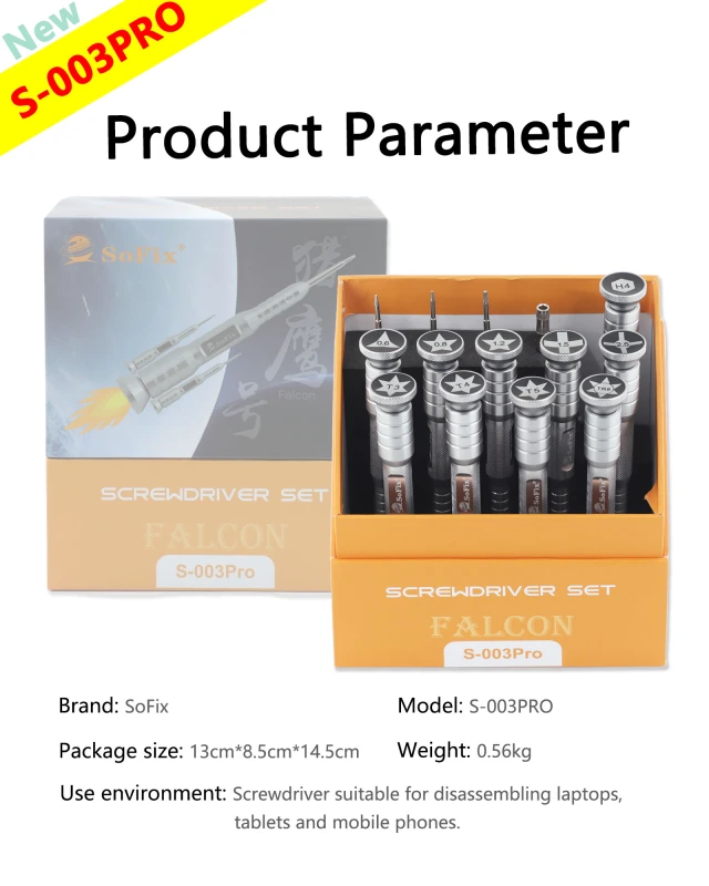 S-003PRO Screwdriver Set specially for MacBook, IPad & iPhone Repairs