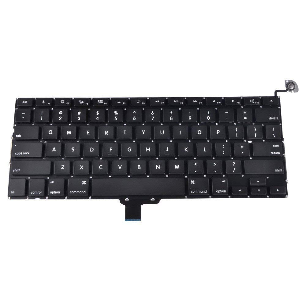 Keyboard Replacement For  A1278 MacBook Pro 13” (2009 - 2012) US/UK Version EMC 2326, 2351, 2419, 2555, 2554