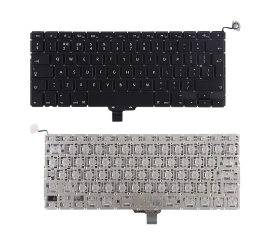 Keyboard Replacement For  A1278 MacBook Pro 13” (2009 - 2012) US/UK Version EMC 2326, 2351, 2419, 2555, 2554