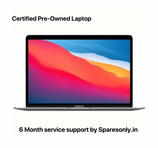 Apple MacBook Air Laptop: Apple M1 chip, 13.3-inch/33.74 cm Retina Display, 8GB RAM, 256GB SSD Storage, Backlit Keyboard, FaceTime HD Camera, Touch ID Certified Pre-Owned Laptop