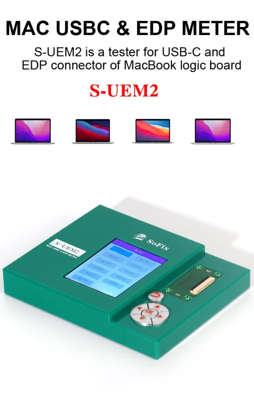 S-UEM2 USB-C & EDP Connector Tester for MacBook Logic Boards – Precision Diagnostics & Repair Tool