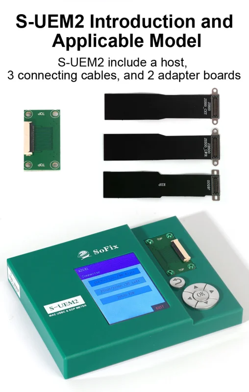 S-UEM2 USB-C & EDP Connector Tester for MacBook Logic Boards – Precision Diagnostics & Repair Tool